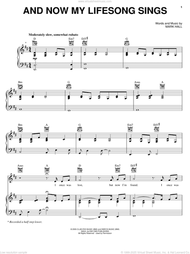 And Now My Lifesong Sings