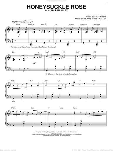 Honeysuckle Rose (arr. Brent Edstrom)