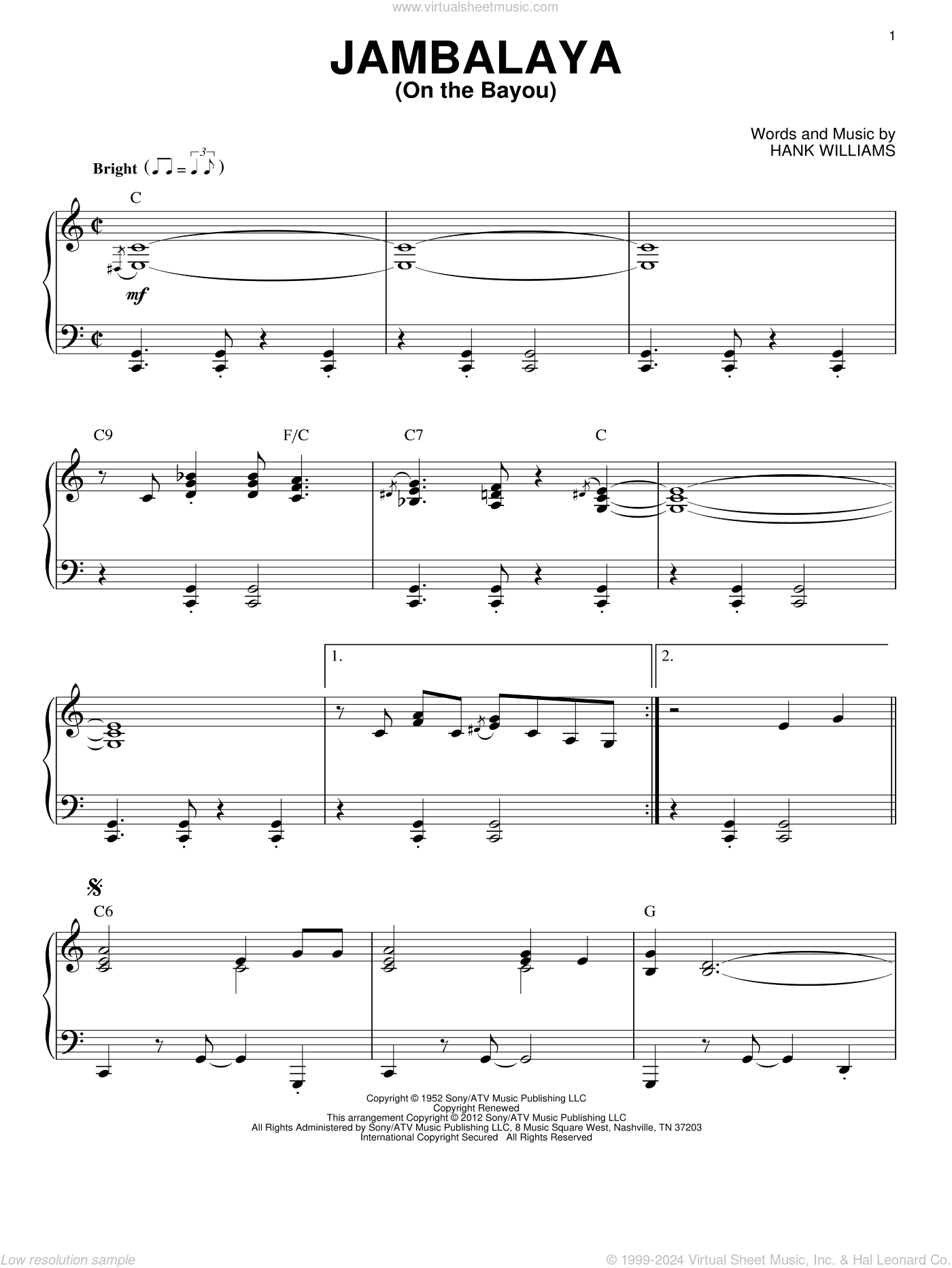 Jambalaya (On The Bayou) (arr. Brent Edstrom)