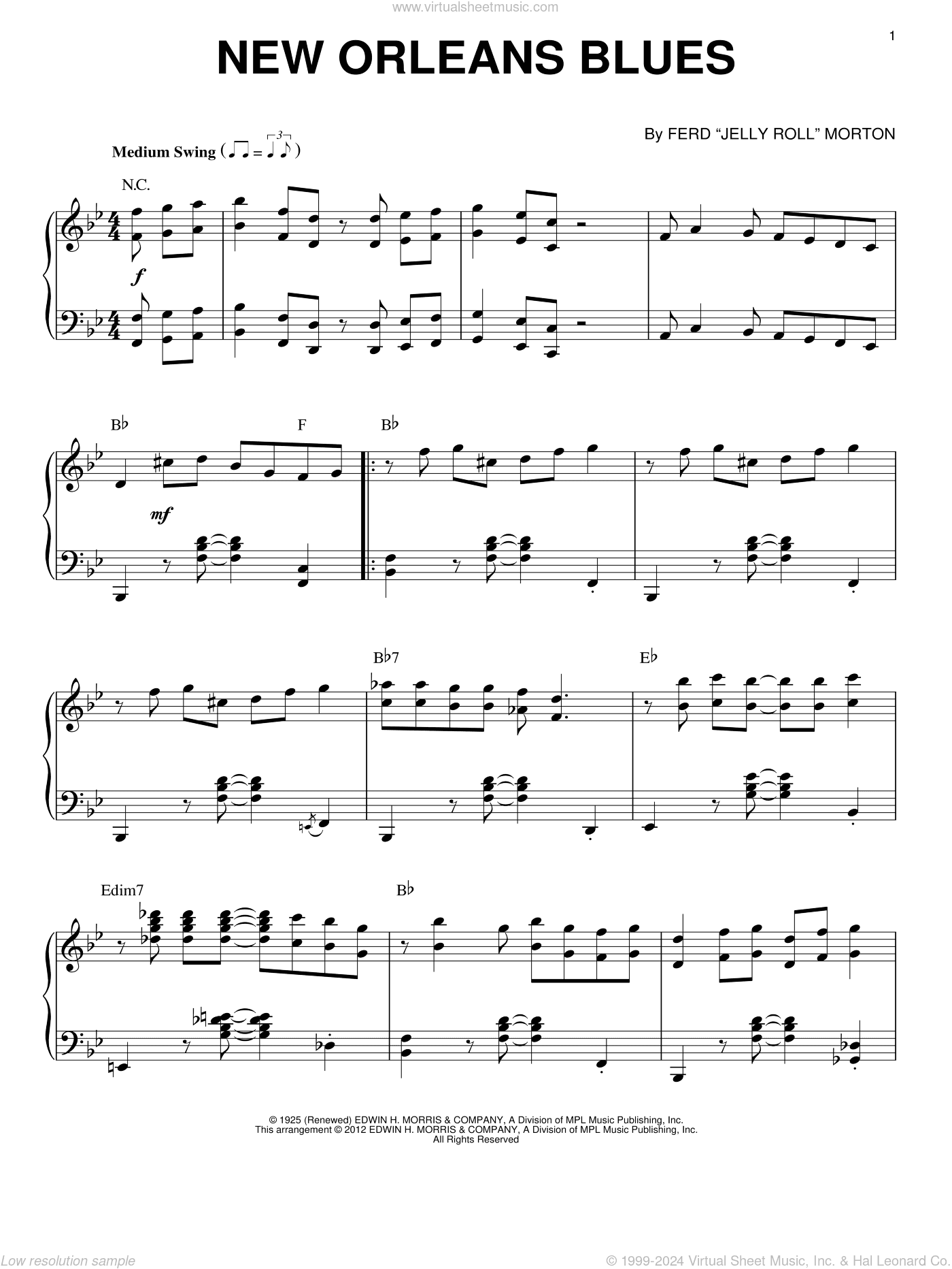 New Orleans Blues (arr. Brent Edstrom)