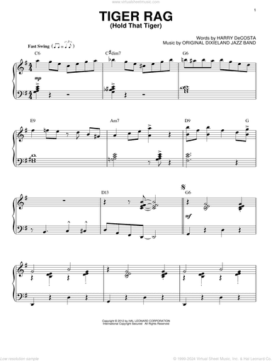 Tiger Rag (Hold That Tiger) (arr. Brent Edstrom)