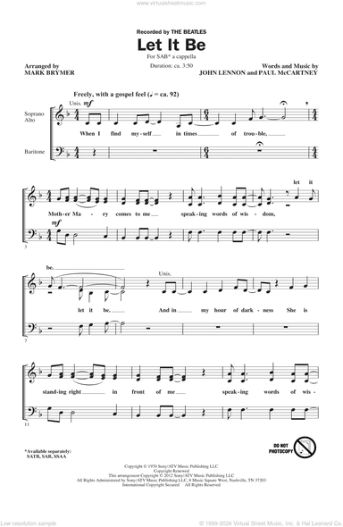 Let It Be (arr. Mark Brymer)