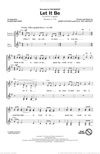 Let It Be (arr. Mark Brymer)