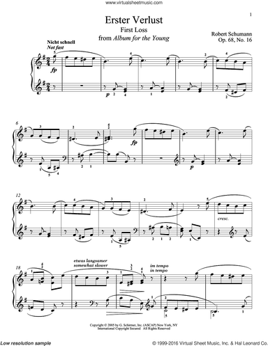First Loss, Op. 68, No. 16