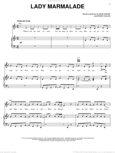 Lady Marmalade (from Moulin Rouge)