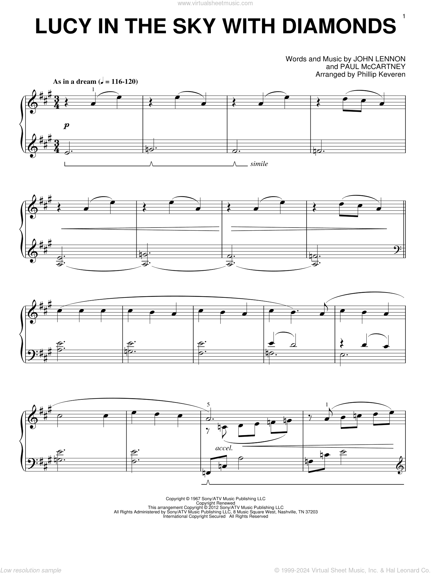 Lucy In The Sky With Diamonds [Classical version] (arr. Phillip Keveren)