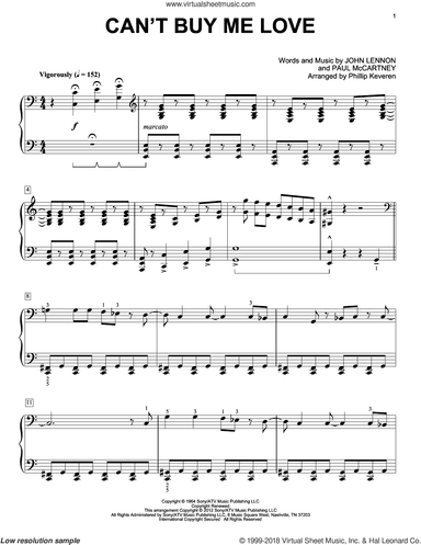 Can't Buy Me Love [Classical version] (arr. Phillip Keveren)