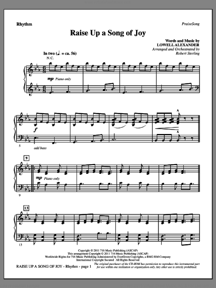 Raise Up A Song Of Joy