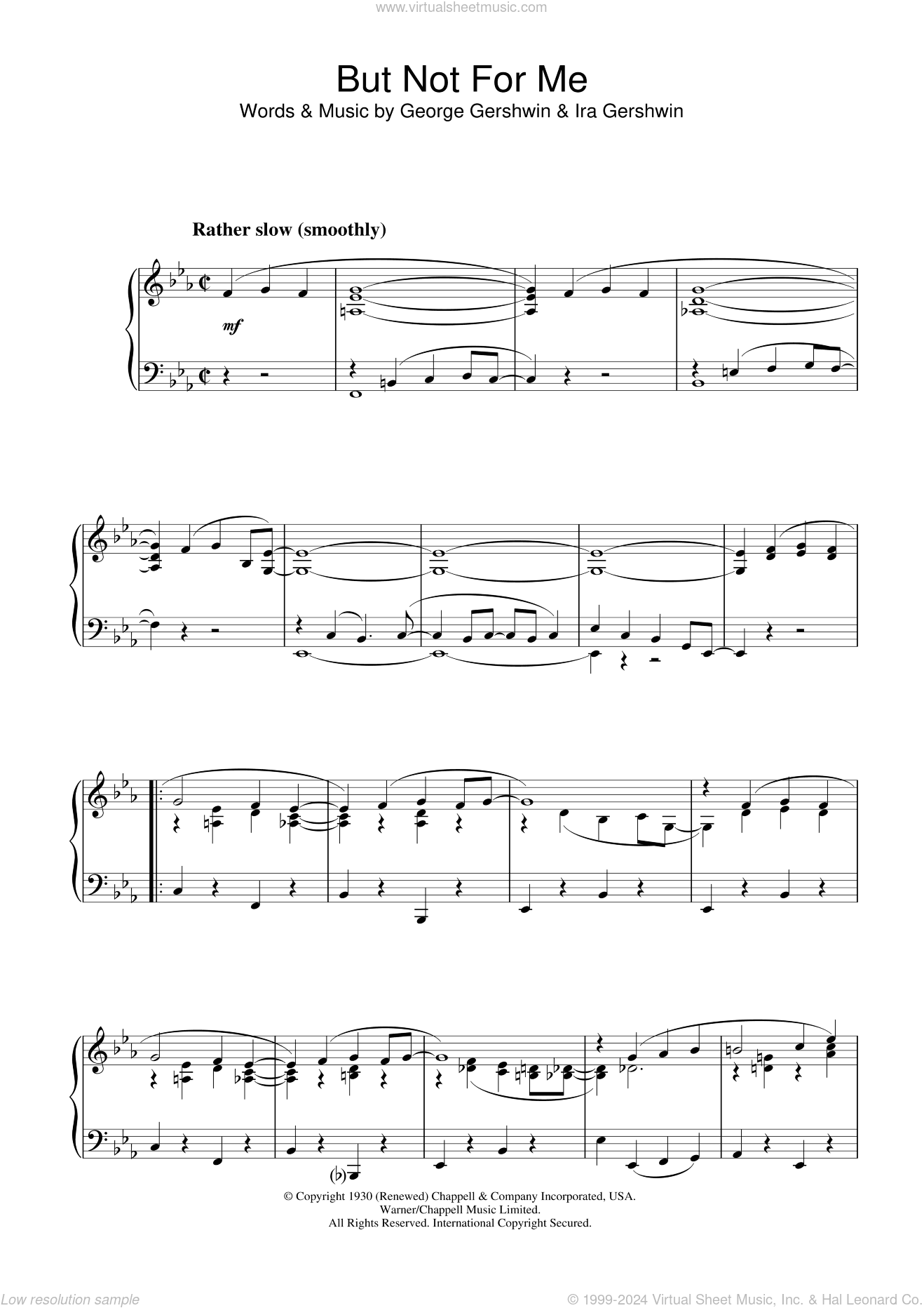 But Not For Me, (intermediate)