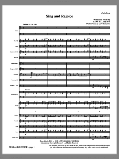 Sing and Rejoice (complete set of parts)