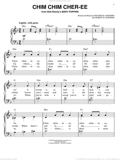 Chim Chim Cher-ee (from Mary Poppins)