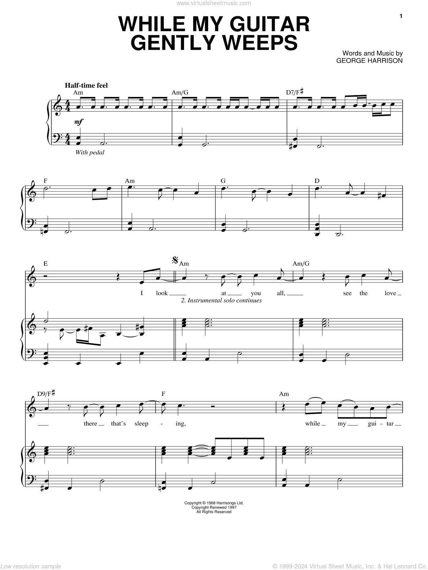 While My Guitar Gently Weeps