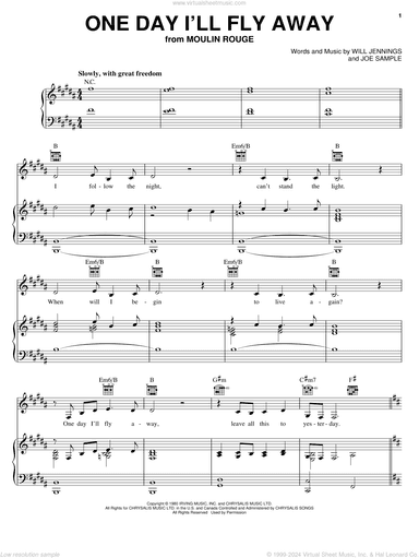 One Day I'll Fly Away (from Moulin Rouge)