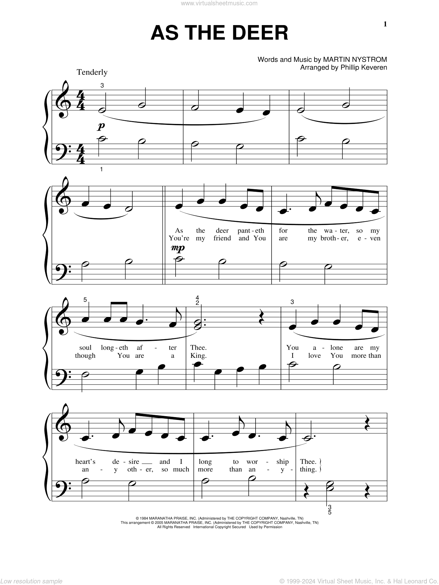 As The Deer (arr. Phillip Keveren)