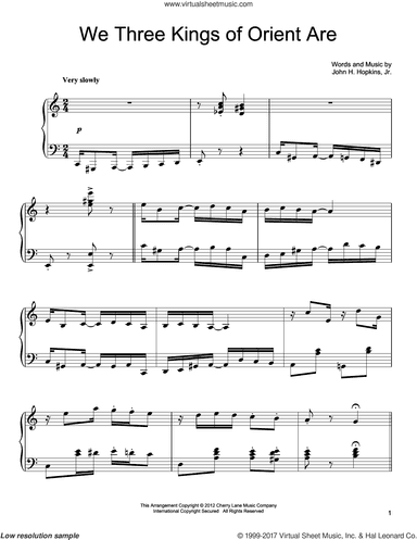 We Three Kings Of Orient Are [Ragtime version]