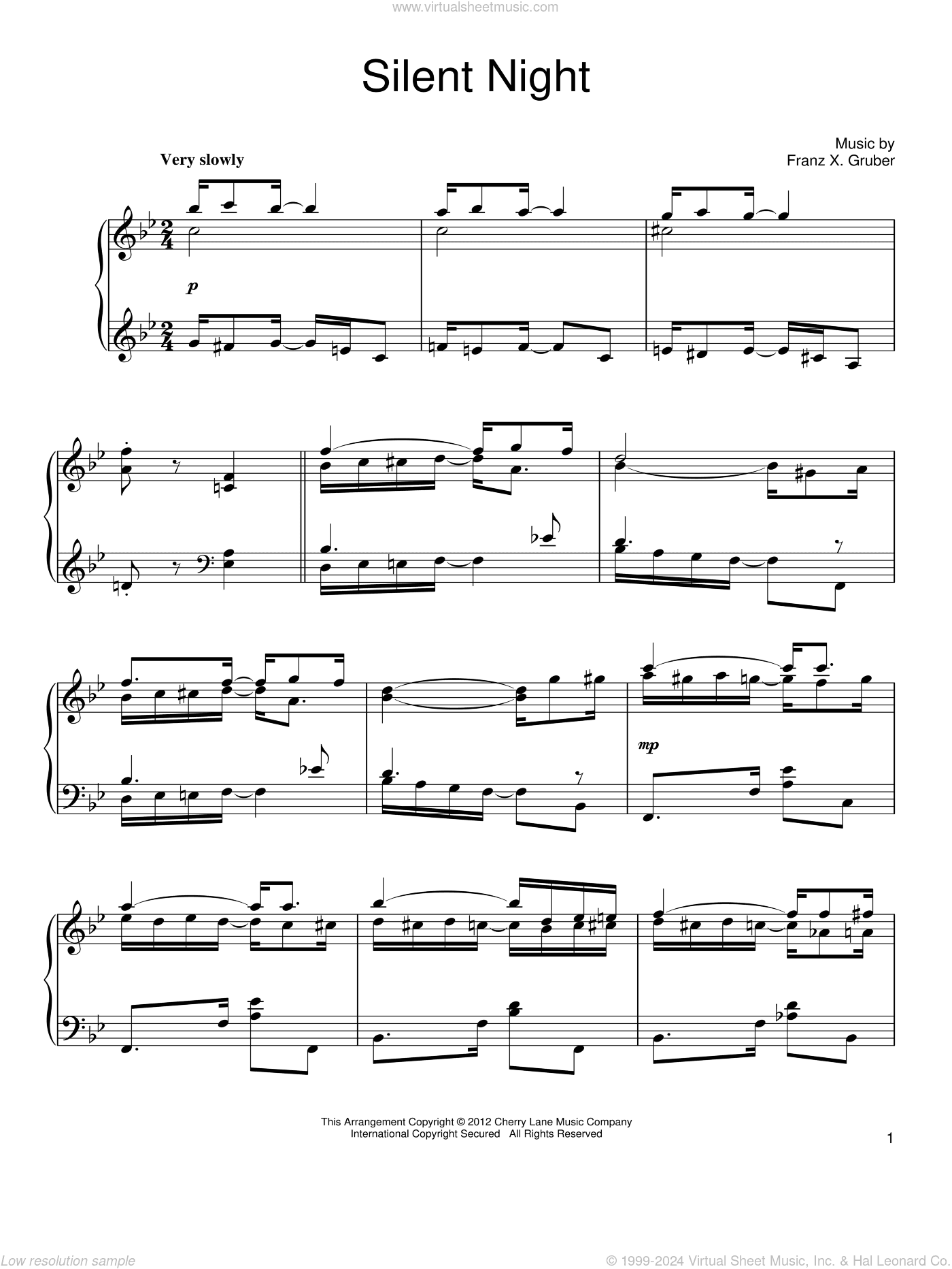 Silent Night [Ragtime version]