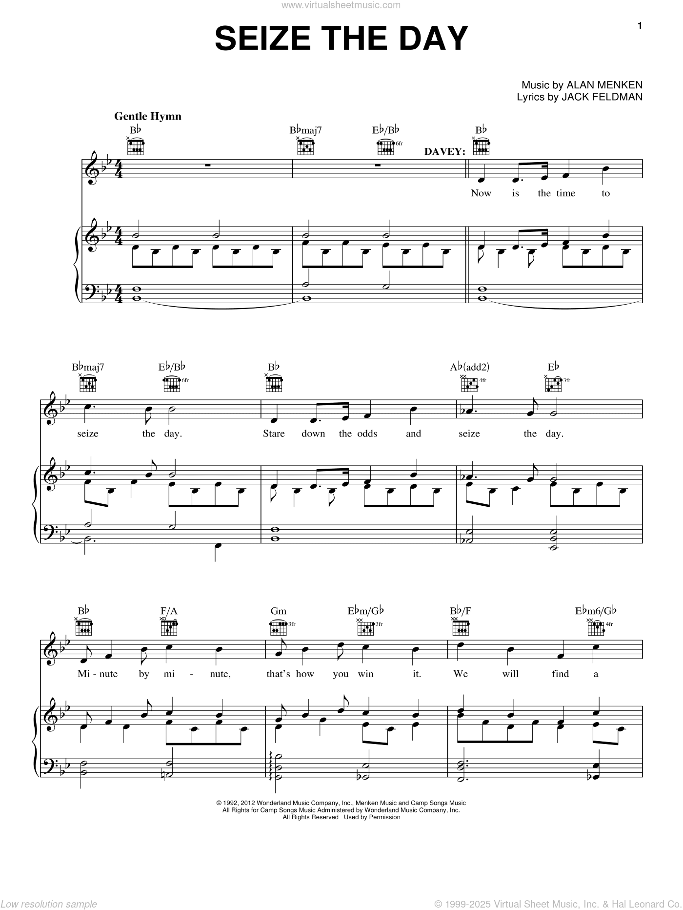 Seize The Day (from Newsies The Musical)