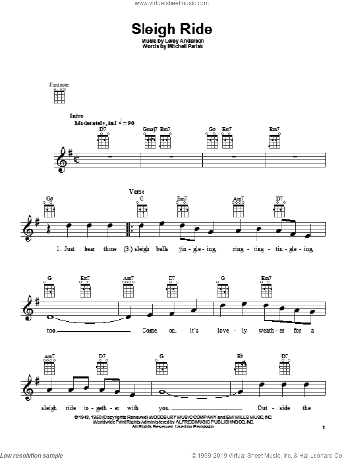 Sleigh Ride (arr. Fred Sokolow)