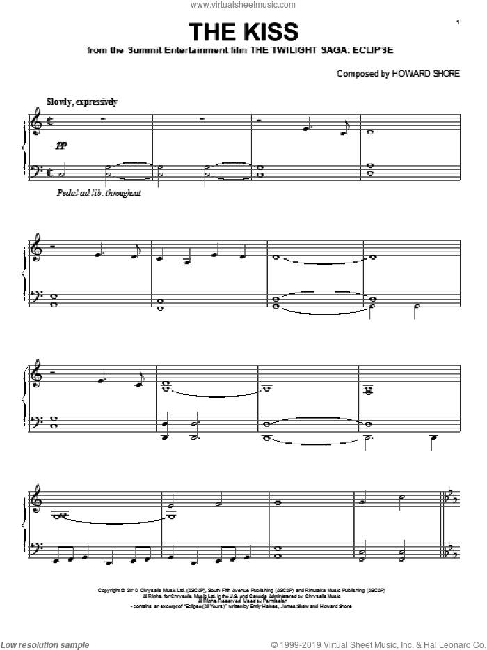 The Kiss, (intermediate)