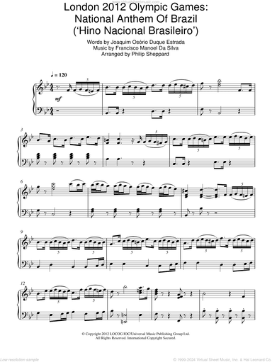 London 2012 Olympic Games: National Anthem Of Brazil ('Hino Nacional Brasileiro')