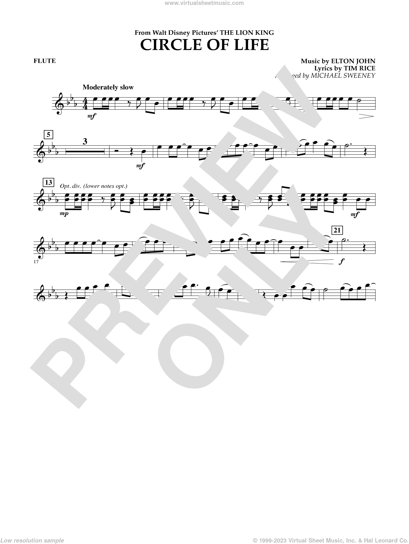 Circle of Life (from The Lion King) (arr. Michael Sweeney)