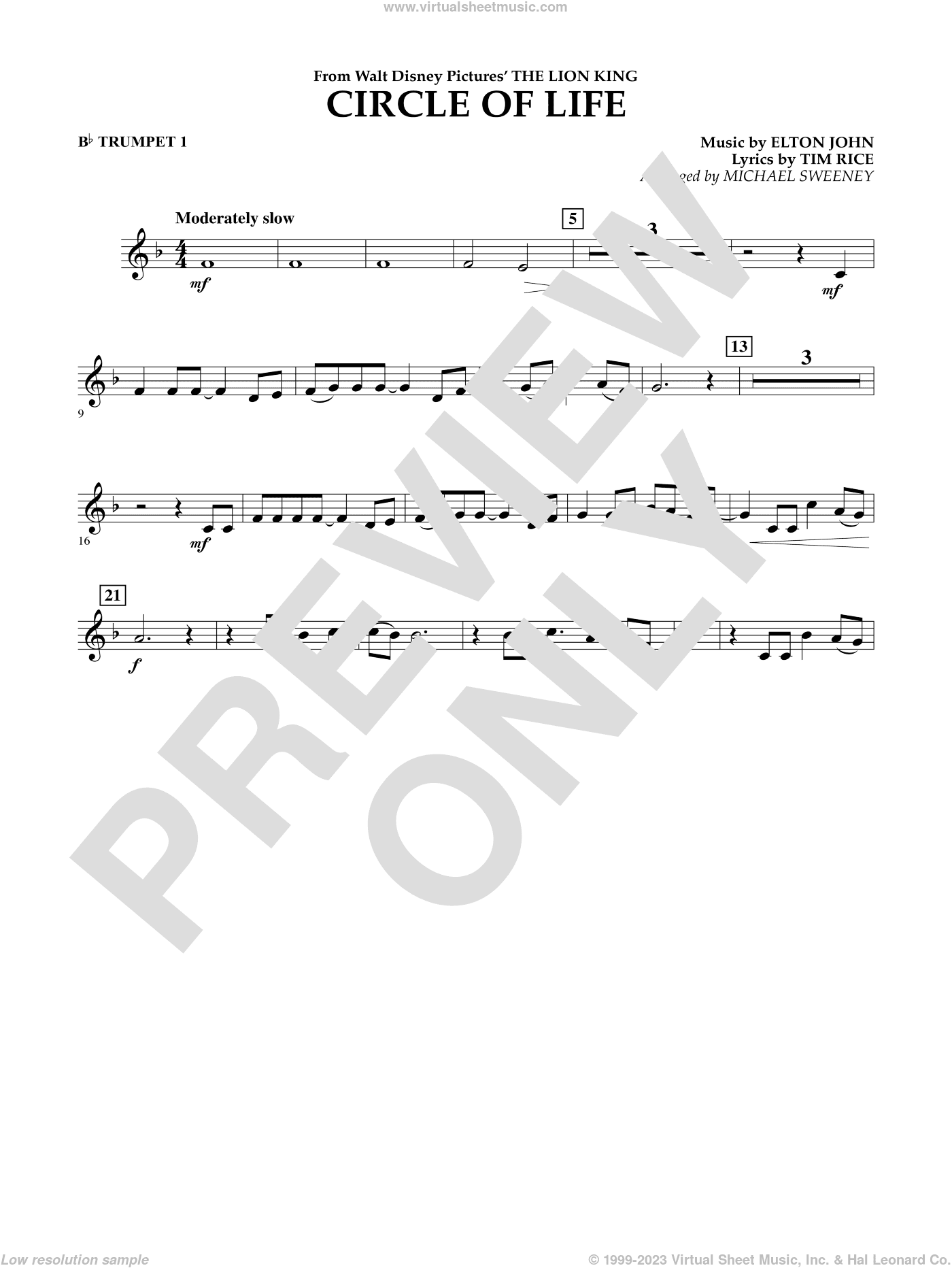 Circle of Life (from The Lion King) (arr. Michael Sweeney)