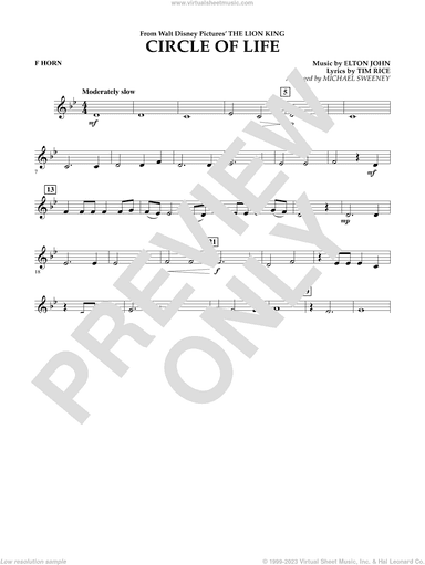 Circle of Life (from The Lion King) (arr. Michael Sweeney)