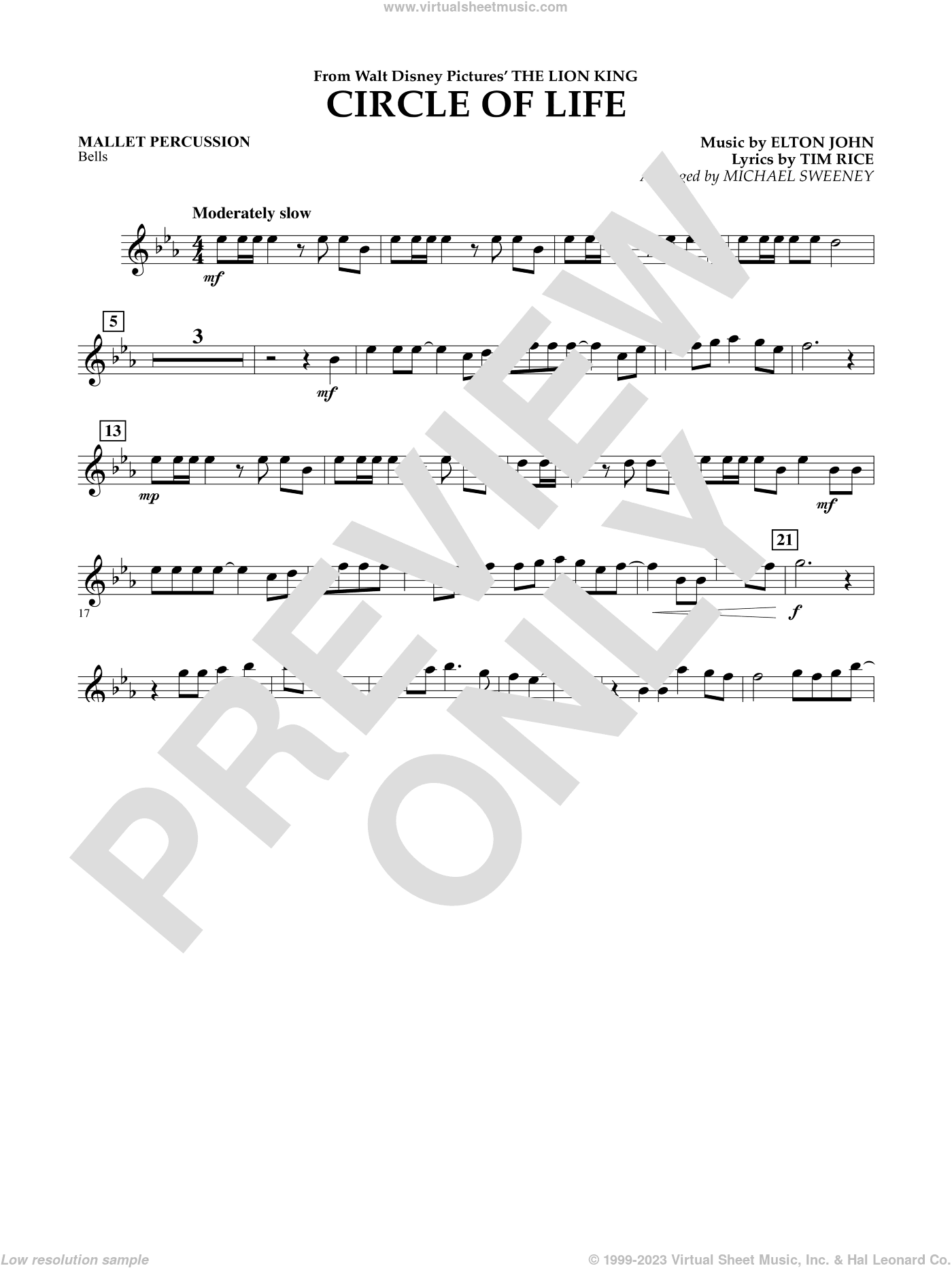 Circle of Life (from The Lion King) (arr. Michael Sweeney)