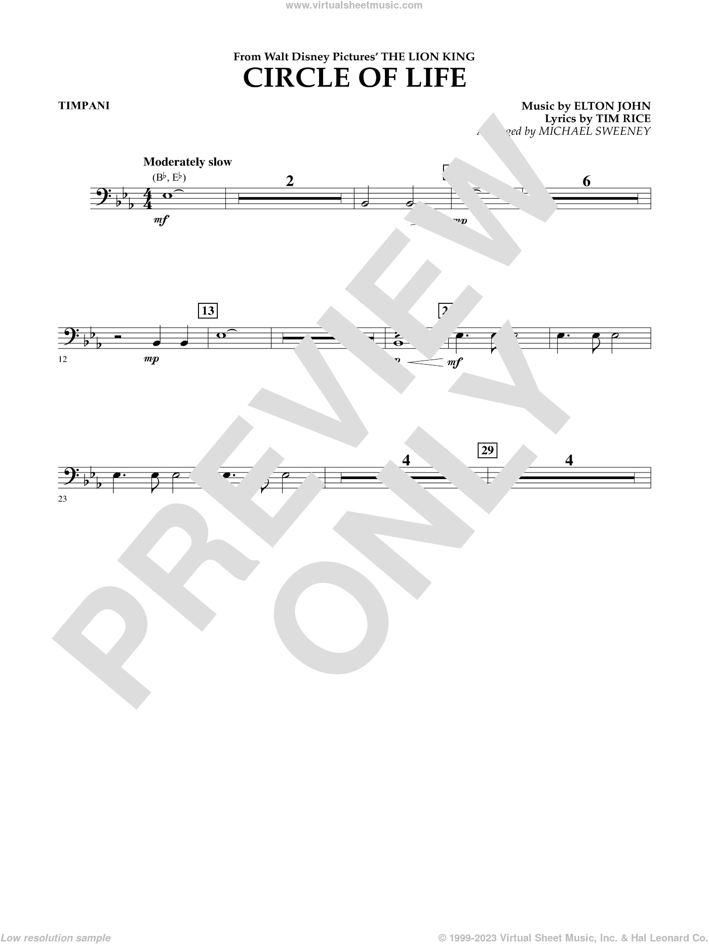 Circle of Life (from The Lion King) (arr. Michael Sweeney)