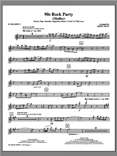 90s Rock Party (Medley) (complete set of parts)