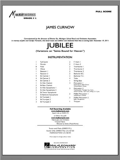 Jubilee (Variations On "Saints Bound for Heaven")