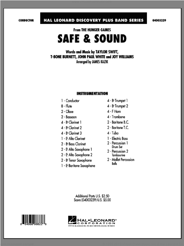 Safe and Sound (from The Hunger Games) (COMPLETE)