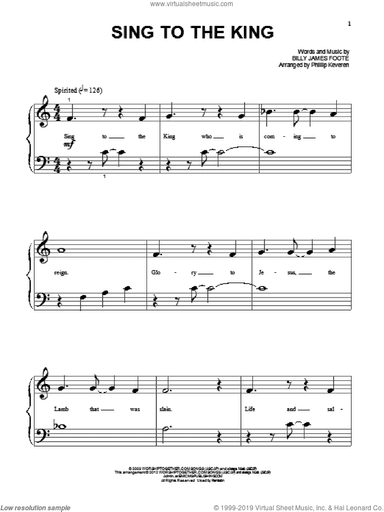 Sing To The King
