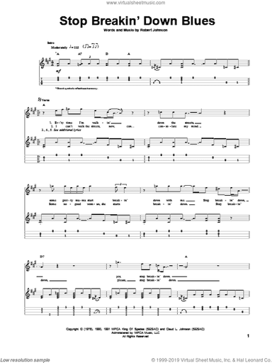 Stop Breakin' Down Blues