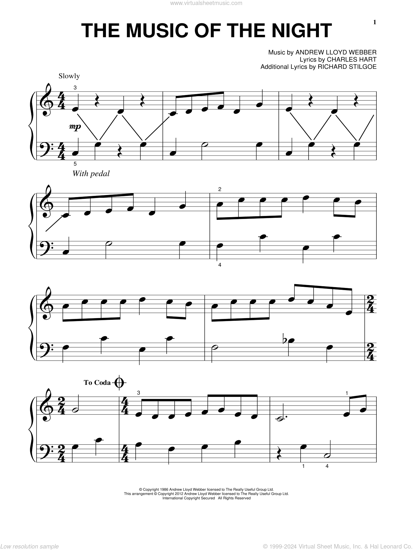 The Music Of The Night (from The Phantom Of The Opera)