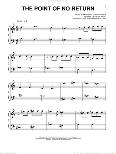 The Point Of No Return (from The Phantom Of The Opera)