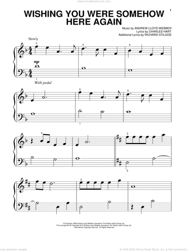 Wishing You Were Somehow Here Again (from The Phantom Of The Opera)