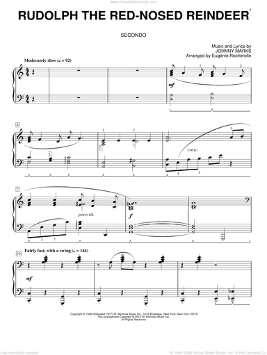 Rudolph The Red-Nosed Reindeer (arr. Eugenie Rocherolle)