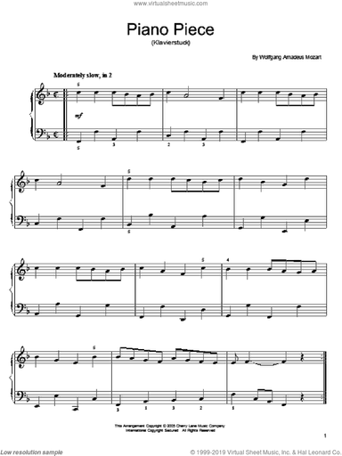 Piano Piece (Klavierstuck)