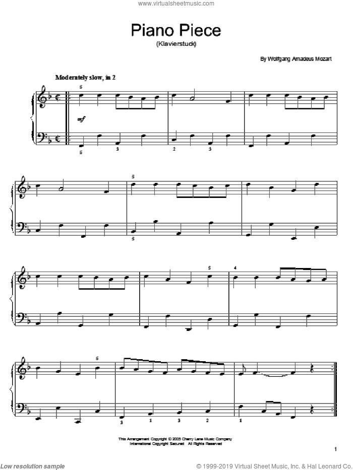 Piano Piece (Klavierstuck)