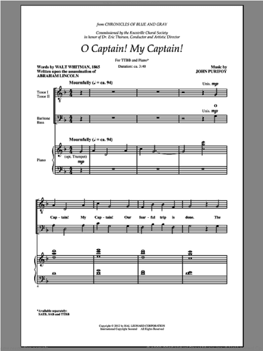O Captain! My Captain!