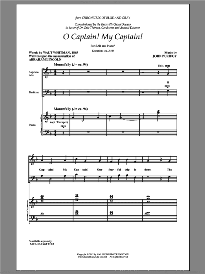 O Captain! My Captain!