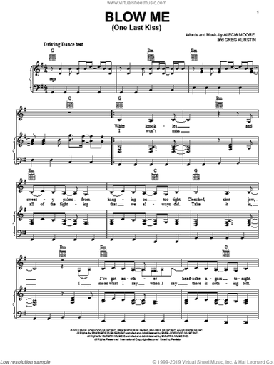 Blow Me (One Last Kiss)