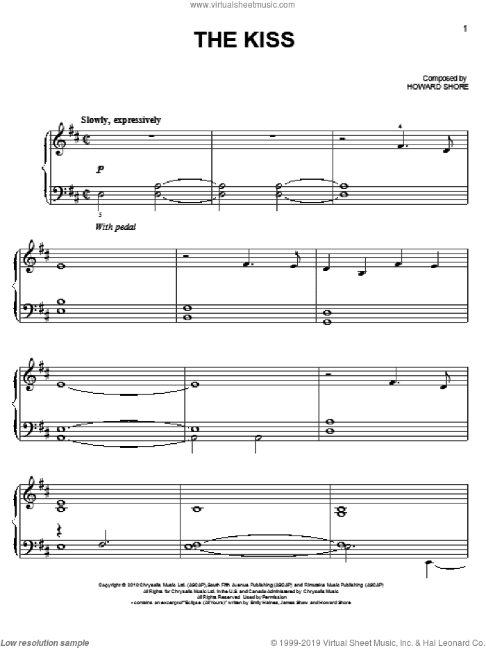 The Kiss, (easy)