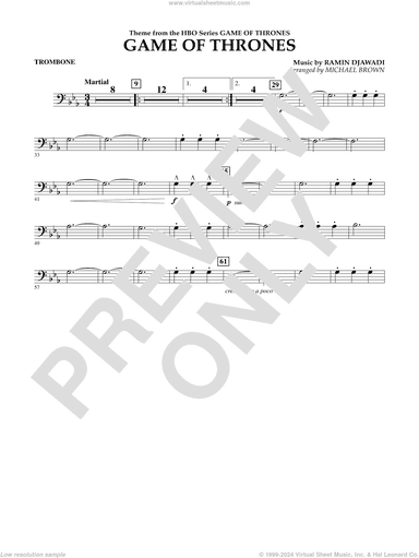 Game Of Thrones (arr. Michael Brown)