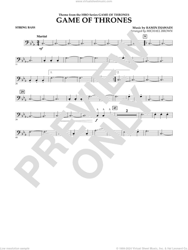 Game Of Thrones (arr. Michael Brown)