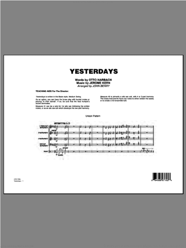 Yesterdays (COMPLETE)