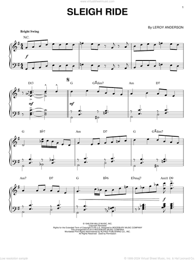 Sleigh Ride [Jazz version] (arr. Brent Edstrom)