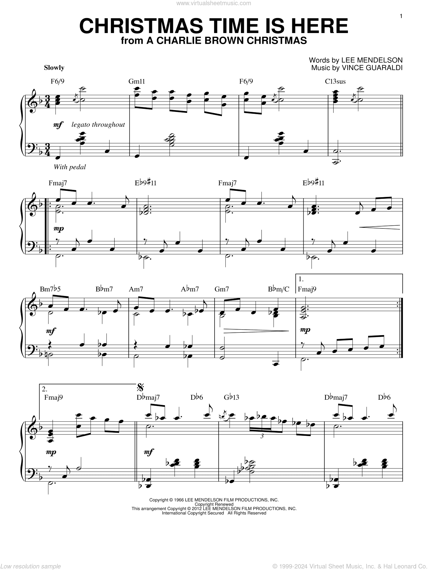 Christmas Time Is Here [Jazz version] (arr. Brent Edstrom)