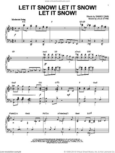 Let It Snow! Let It Snow! Let It Snow! [Jazz version] (arr. Phillip Keveren)